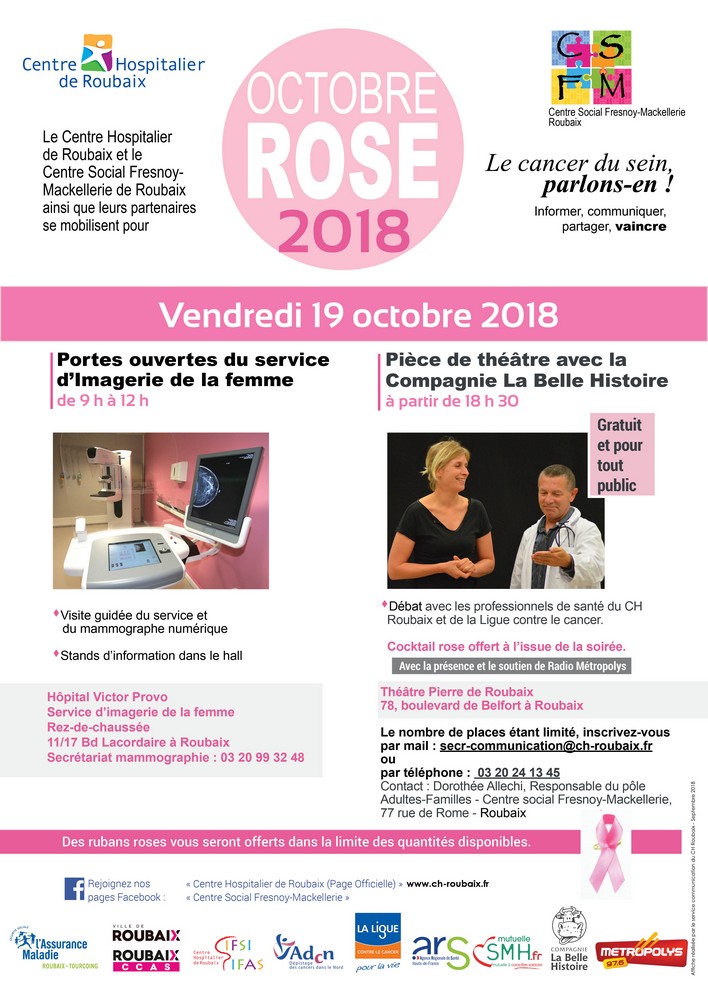 Affiche octobre rose 2018