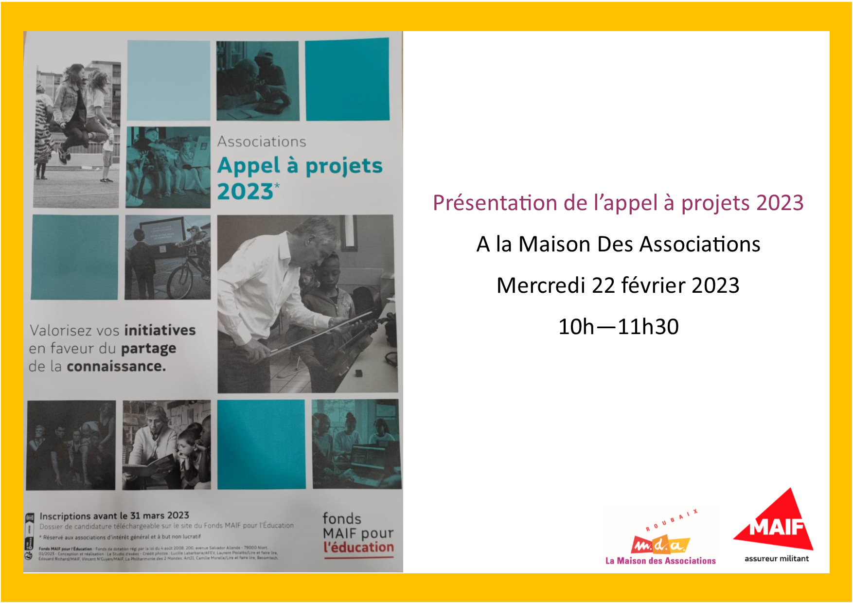 Appel a projets maif