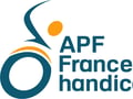 Logo bloc apf france handicap bichromie